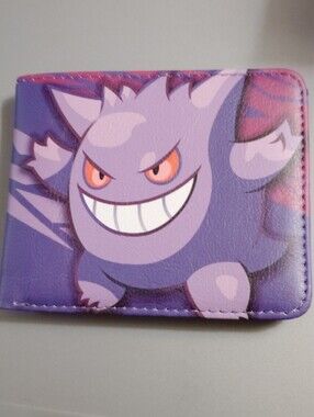 New Gengar Pokemon anime manga leather wallet